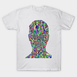 Colorful Mystery Woman Face T-Shirt